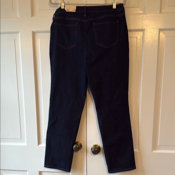 NWT NYDJ RELAXED SLENDER DARK WASH JEANS SIZE 10 LIFT TUCK MAGICAL - Picture 2 of 14